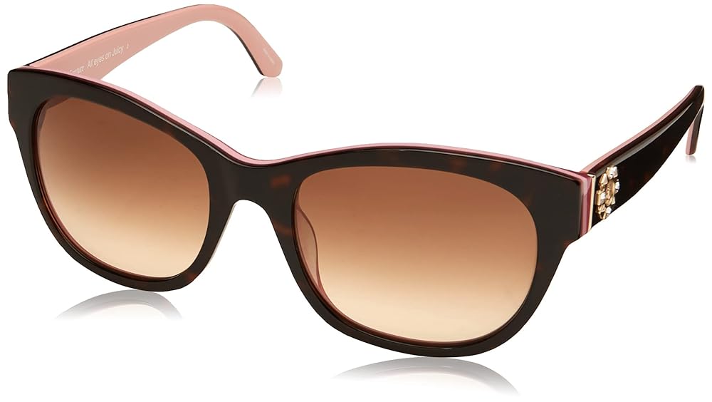 Juicy Couture Women's Square Sunglasses, Havana Pink, 53mm, 19mm
