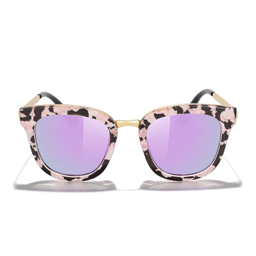 MERRY'S Girls Cat Eye Sunglasses for kids Children Polarized Sunglasses S7001 (Purple, 46)